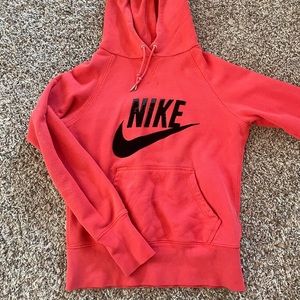 vintage suede lettering nike hoodie